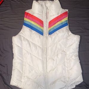 rainbow sleeveless vest
